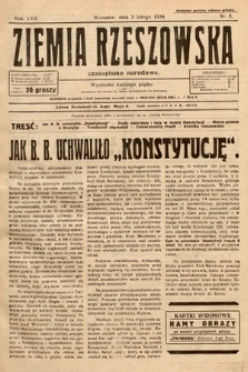 Ziemia Rzeszowska : czasopismo narodowe. 1934, nr 5