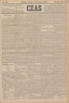 Czas. R.46, Ner 216 (22 września 1893)