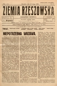 Ziemia Rzeszowska : czasopismo narodowe. 1934, nr 8