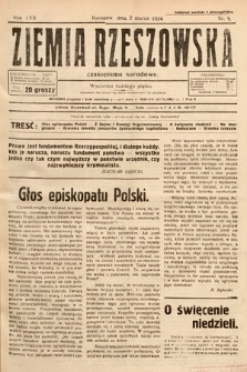 Ziemia Rzeszowska : czasopismo narodowe. 1934, nr 9