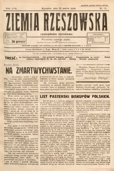 Ziemia Rzeszowska : czasopismo narodowe. 1934, nr 13