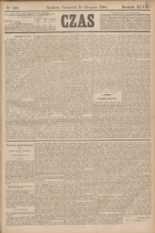 Czas. R.47, Ner 190 (23 sierpnia 1894)