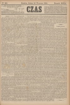 Czas. R.47, Ner 215 (22 września 1894)