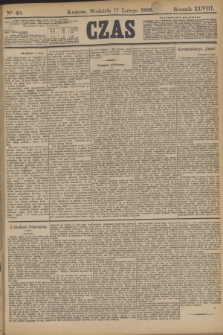 Czas. R.48, Ner 40 (17 lutego 1895)