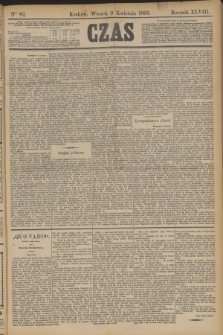 Czas. R.48, Ner 82 (9 kwietnia 1895)