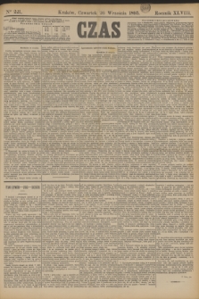 Czas. R.48, Ner 221 (26 września 1895)