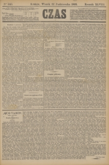 Czas. R.48, Ner 243 (22 października 1895)