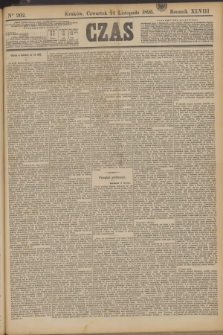 Czas. R.48, Ner 262 (14 listopada 1895)