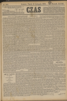 Czas. R.48, Ner 263 (15 listopada 1895)