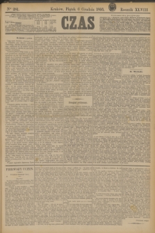 Czas. R.48, Ner 281 (6 grudnia 1895)