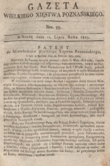 Gazeta Wielkiego Xięstwa Poznańskiego. 1815, Nro. 55 (12 lipca) + dod.