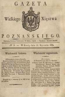 Gazeta Wielkiego Xięstwa Poznańskiego. 1826, № 3 (11 stycznia) + dod.