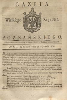 Gazeta Wielkiego Xięstwa Poznańskiego. 1826, № 6 (21 stycznia) + dod.