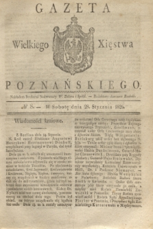 Gazeta Wielkiego Xięstwa Poznańskiego. 1826, № 8 (28 stycznia) + dod.