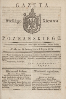 Gazeta Wielkiego Xięstwa Poznańskiego. 1826, № 54 (8 lipca) + dod.