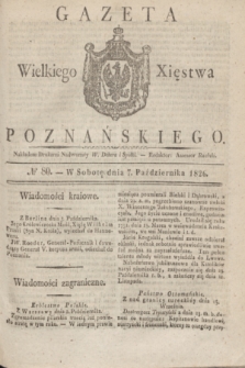 Gazeta Wielkiego Xięstwa Poznańskiego. 1826, № 80 (7 października) + dod.