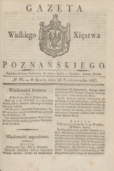 Gazeta Wielkiego Xięstwa Poznańskiego. 1827, № 81 (10 października) + dod.