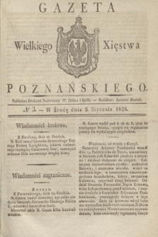 Gazeta Wielkiego Xięstwa Poznańskiego. 1828, № 3 (9 stycznia) + dod.