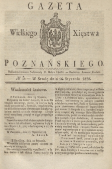 Gazeta Wielkiego Xięstwa Poznańskiego. 1828, № 5 (16 stycznia) + dod.