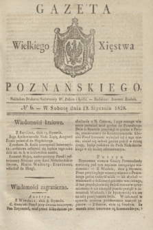 Gazeta Wielkiego Xięstwa Poznańskiego. 1828, № 6 (19 stycznia) + dod.