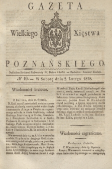 Gazeta Wielkiego Xięstwa Poznańskiego. 1828, № 10 (2 lutego) + dod.