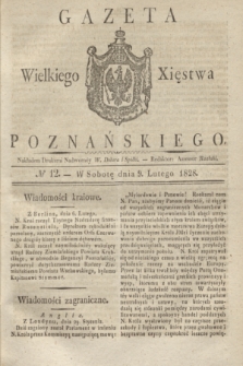 Gazeta Wielkiego Xięstwa Poznańskiego. 1828, № 12 (9 lutego) + dod.