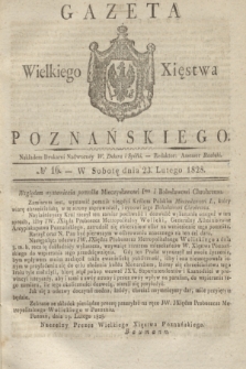 Gazeta Wielkiego Xięstwa Poznańskiego. 1828, № 16 (23 lutego) + dod.