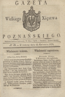 Gazeta Wielkiego Xięstwa Poznańskiego. 1828, № 30 (12 kwietnia) + dod.