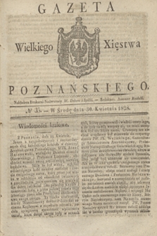 Gazeta Wielkiego Xięstwa Poznańskiego. 1828, № 35 (30 kwietnia) + dod.