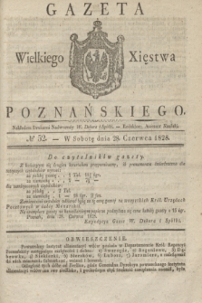 Gazeta Wielkiego Xięstwa Poznańskiego. 1828, № 52 (28 czerwca) + dod.