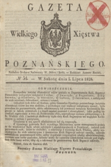 Gazeta Wielkiego Xięstwa Poznańskiego. 1828, № 54 (5 lipca) + dod.