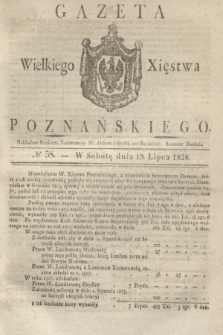 Gazeta Wielkiego Xięstwa Poznańskiego. 1828, № 58 (19 lipca) + dod.