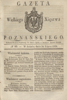 Gazeta Wielkiego Xięstwa Poznańskiego. 1828, № 60 (26 lipca) + dod.