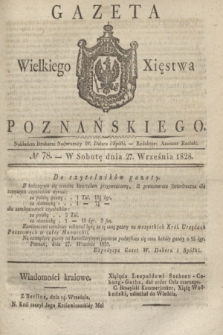 Gazeta Wielkiego Xięstwa Poznańskiego. 1828, № 78 (27 września) + dod.