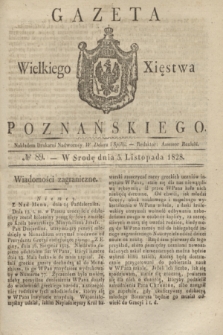 Gazeta Wielkiego Xięstwa Poznańskiego. 1828, № 89 (5 listopada) + dod.