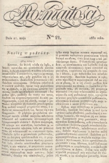 Rozmaitości : pismo dodatkowe do Gazety Lwowskiej. 1831, nr 21