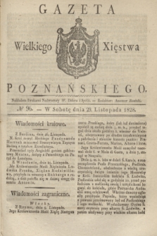 Gazeta Wielkiego Xięstwa Poznańskiego. 1828, № 96 (29 listopada) + dod.
