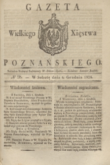 Gazeta Wielkiego Xięstwa Poznańskiego. 1828, № 98 (6 grudnia) + dod.