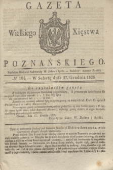 Gazeta Wielkiego Xięstwa Poznańskiego. 1828, № 104 (27 grudnia) + dod.