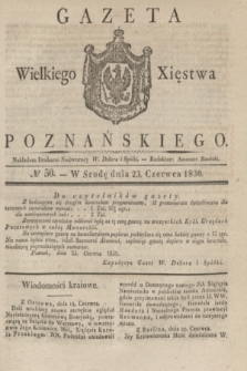 Gazeta Wielkiego Xięstwa Poznańskiego. 1830, № 50 (23 czerwca) + dod.