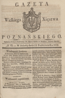 Gazeta Wielkiego Xięstwa Poznańskiego. 1830, № 85 (23 października) + dod.