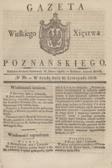 Gazeta Wielkiego Xięstwa Poznańskiego. 1830, № 90 (10 listopada) + dod.