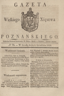 Gazeta Wielkiego Xięstwa Poznańskiego. 1830, № 96 (1 grudnia) + dod.