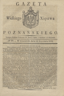 Gazeta Wielkiego Xięstwa Poznańskiego. 1832, № 10 (12 stycznia)