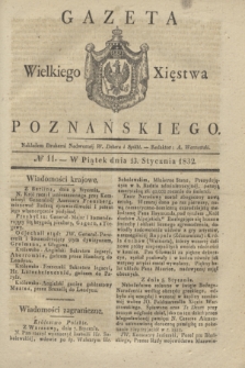 Gazeta Wielkiego Xięstwa Poznańskiego. 1832, № 11 (13 stycznia)