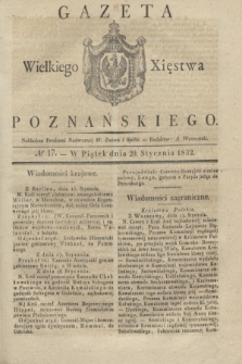 Gazeta Wielkiego Xięstwa Poznańskiego. 1832, № 17 (20 stycznia)
