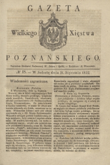 Gazeta Wielkiego Xięstwa Poznańskiego. 1832, № 18 (21 stycznia)