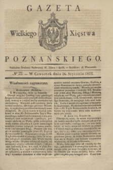 Gazeta Wielkiego Xięstwa Poznańskiego. 1832, № 22 (26 stycznia)