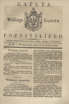 Gazeta Wielkiego Xięstwa Poznańskiego. 1832, № 88 (12 kwietnia)
