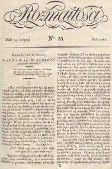 Rozmaitości : pismo dodatkowe do Gazety Lwowskiej. 1831, nr 33